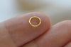 500 pcs Gold Plated Steel Open Jump Rings 6mm 22gauge A5455