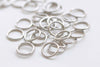 200 pcs Platinum Silvery Gray Steel Jump Rings 10mm 18gauge A7470