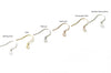 4 pcs (2 Pairs) 925 Sterling Silver Flat Coiled Earring Hook Earwires