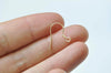 4 pcs (2 Pairs) 925 Sterling Silver Coiled Earring Hook Earwire