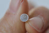 8 pcs 925 Sterling Silver Flat Pad Earring Stud Post Findings