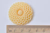 10 pcs of Resin Round Flower Cameo Cabochon 34mm A2249