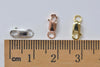 4 pcs 925 Sterling Silver Rectangle Parrot Lobster Clasps 8mm With Jump Ring