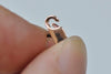 4 pcs 925 Sterling Silver Rectangle Parrot Lobster Clasps 8mm With Jump Ring