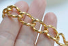 6.6 ft (2m) Gold Aluminium Twisted Curb Chain A6369