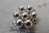 50 pcs Silver Plastic Ball Charms 8mm A6688