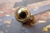 20 pcs Gold Plastic Ball Charms 12mm A6684