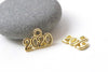 30 pcs Shiny Gold New Year 2018 2019 2020 Number Charms