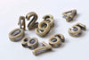 Antique Bronze Arabic Number 0 1 2 3 4 5 6 7 8 9 Bracelet Beads