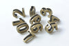 Antique Bronze Arabic Number 0 1 2 3 4 5 6 7 8 9 Bracelet Beads