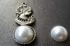 Resin Pearl White Round Flat Back Half Cabochon Wedding Deco Embellishments