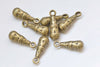 20 pcs Antique Bronze Textured Teardrop Charms Pendants 8x21mm A8127