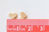Tiny Blank Heart Spacer Beads Anti Tarnish 24K Champagne Gold Charms 4.5x5mm/6x7mm