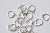 10 pcs Silver/Light Gold/Platinum Earring Hoop Open Loop Ear Findings