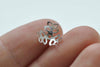 100 pcs Antique Bronze/Silver Three Leaf Petal Filigree Bead Caps 9mm