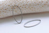 50 pcs Platinum Seamless Oval Rings 8x16mm A8920