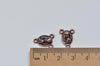Antique Bronze Lady Mary Catholic Charms Set of 10 A3024