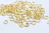 500 pcs Gold Plated Steel Open Jump Rings 6mm 22gauge A5455