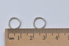 200 pcs Platinum Silvery Gray Steel Jump Rings 10mm 18gauge A7470