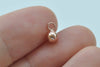 2 pcs 925 Sterling Silver Round Ball Charms Pendants Silver/Platinum/Gold/Rose Gold