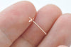 10 pcs Solid 925 Sterling Silver Ear Post with Cup Peg for Half Drilled Pearls