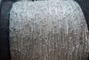 Polished 925 Sterling Silver Dainty Saturn Satellite Chain Textured Oval Link Chain