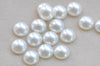 Resin Pearl White Round Flat Back Half Cabochon Wedding Deco Embellishments