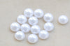 Resin Pearl White Round Flat Back Half Cabochon Wedding Deco Embellishments