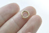 40 pcs Anti Tarnish 24K Gold Plated Brass Jump Rings 8mm 18gauge A6586