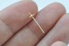 10 pcs Solid 925 Sterling Silver Ear Post with Cup Peg for Half Drilled Pearls