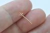 10 pcs Solid 925 Sterling Silver Ear Post with Cup Peg for Half Drilled Pearls