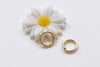 40 pcs Anti Tarnish 24K Gold Plated Brass Jump Rings 8mm 18gauge A6586