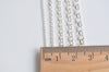 Polished 925 Sterling Silver Rolo Necklace Chain