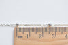Polished 925 Sterling Silver Saturn Satellite Chain Flat Oval Link Chain