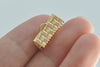 10 pcs 24K Champagne Gold Ribbon Ends Clamps Fasteners Clasps