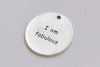 10 pcs Antique Silver Round Fabulous Love Quote Charms Pendants 24mm