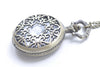 Antique Bronze Large Filigree Pocket Watch Necklace Set of 1 A8538