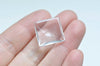 Clear Glass Dome Square Cabochon Cameo 6mm-40mm