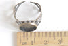 10 pcs Brass Adjustable Ring Blank Bezel Base 12mm-20mm