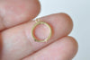2 pcs 925 Sterling Silver Round Earring Hoop Components Findings Gold/Platinum Size 10x12.5mm