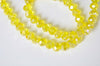 One Strand AB Color Faceted Rondelle Crystal Glass Abacus Beads