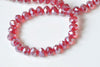 One Strand AB Color Faceted Rondelle Crystal Glass Abacus Beads