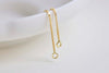 2 pcs (1 Pair) Sterling Silver Box Chain Long Dangle Tassel Earring Connectors