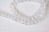 One Strand AB Color Faceted Rondelle Crystal Glass Abacus Beads