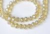 One Strand AB Color Faceted Rondelle Crystal Glass Abacus Beads