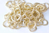 6.6 ft (2m) Light Gold Aluminium Chunky Textured Curb Chain 15x20mm