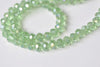 One Strand AB Color Faceted Rondelle Crystal Glass Abacus Beads