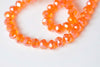 One Strand AB Color Faceted Rondelle Crystal Glass Abacus Beads