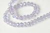 One Strand AB Color Faceted Rondelle Crystal Glass Abacus Beads