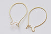 50 pcs Brass Kidney Earwire 32mm